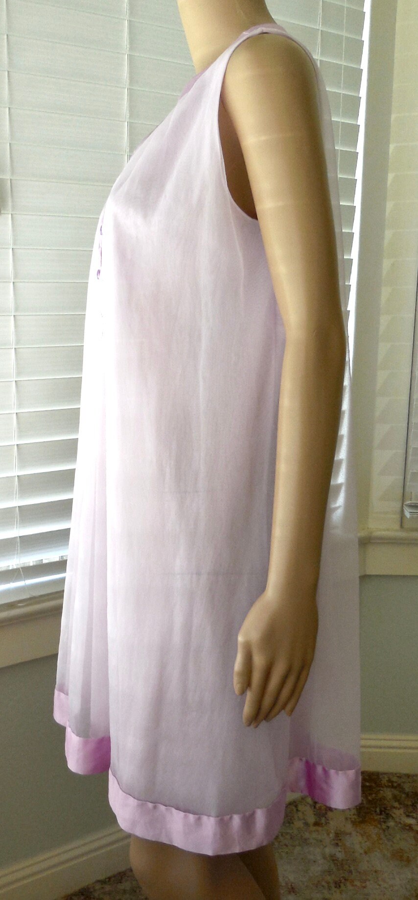 GOSSARD ARTEMIS シースルールームウェア Vintage Gossard Artemis Chiffon Sheer Long Nightgown Robe