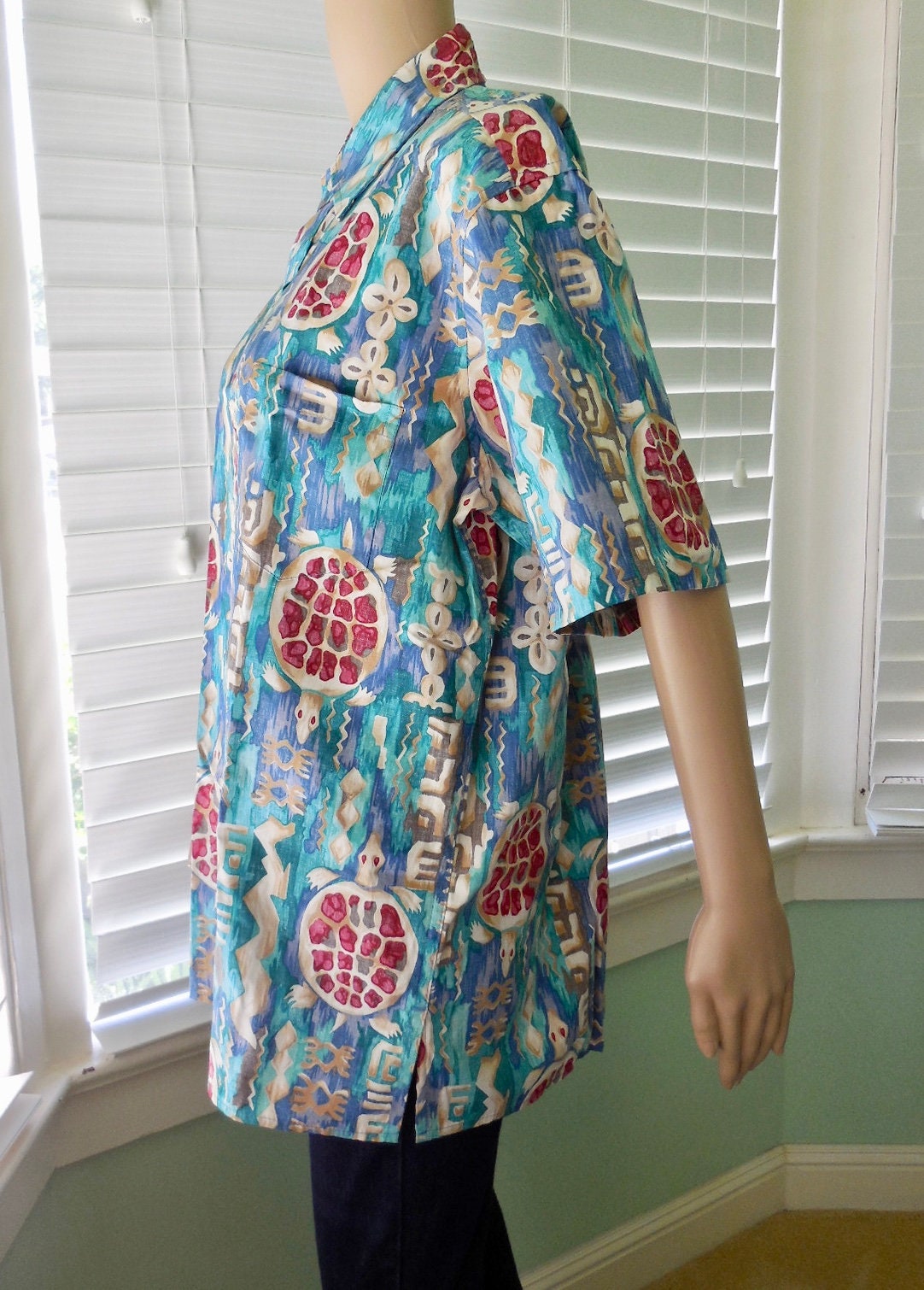 80s Vintage HAWAIIAN Shirt REYN SPOONER Reverse Print Mens - Etsy