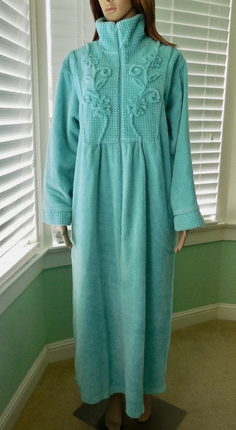 CHENILLE HOUSE ROBE Chenille Robe Vintage Robe Full Length Etsy