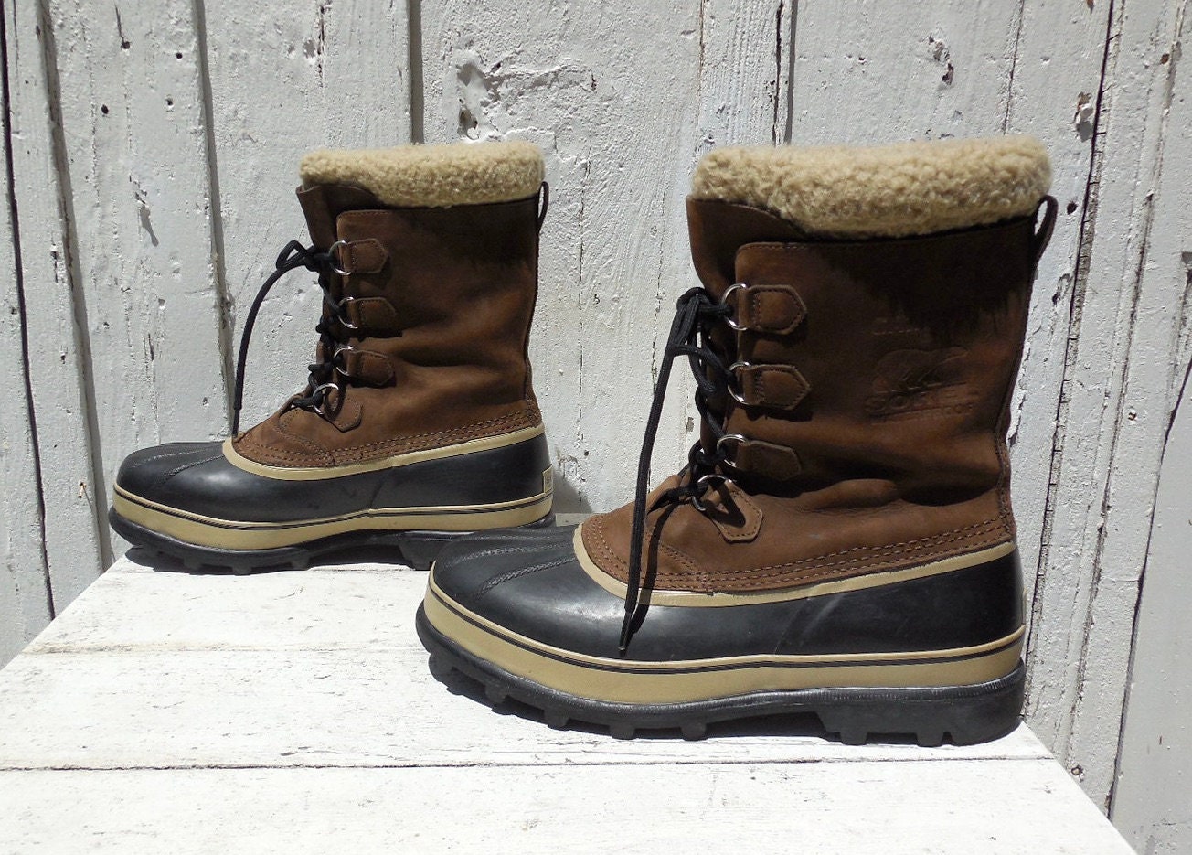 Sorel Hombre Botas de Lluvia Tienda - Caribou Six Marrom