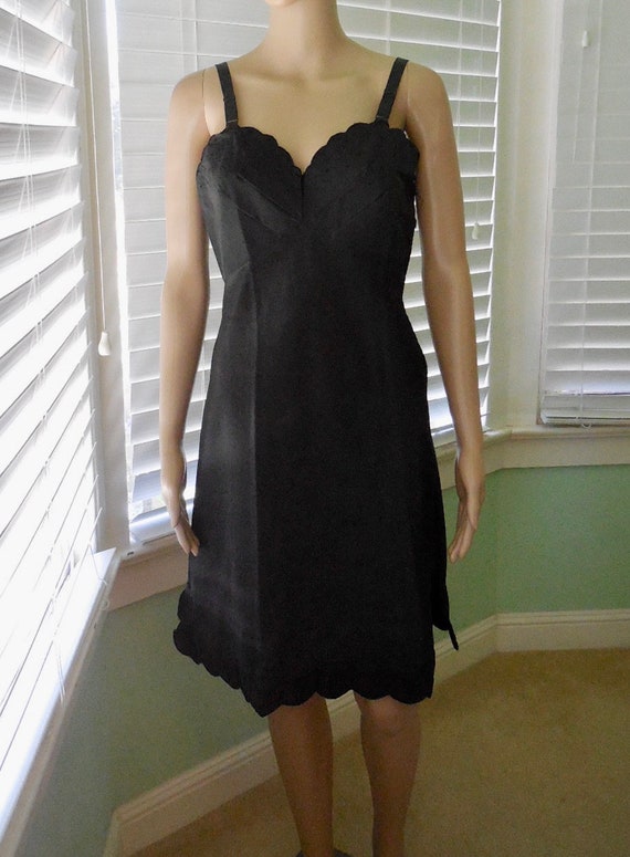 Vintage 40s Yellow Celanese Taffeta THE SNIP-IT SLIP Full Slip Dress - 32 main image 1