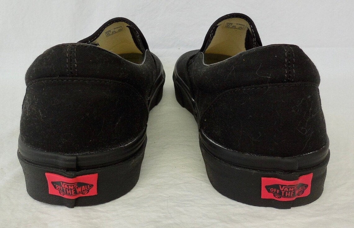 vans black loafers
