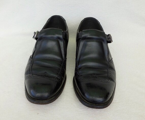 VTG JOHNSTON & MURPHY Aristocraft Men Monk Strap Loafers Sz 9 B/AA Black VTG JOHNSTON & MURPHY Aristocraft Men Monk Strap Loafers Sz  main image 4