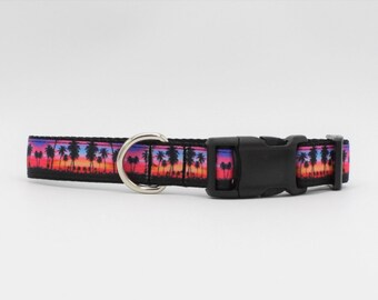 Palm Tree dog collar/Palm Tree Collar/California dog Collars/Summer Pet Gifts/Hawaiian Dog Collars/Dog Collars/Handmade Collars