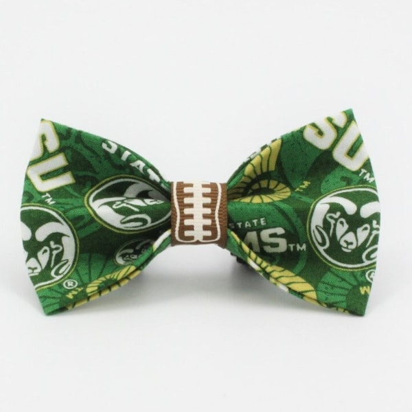 CSU Rams Inspired dog collar bowties/CSU Rams Inspired bow tie/Rams Inspired dog bowtie/NCAA team collar bowties/