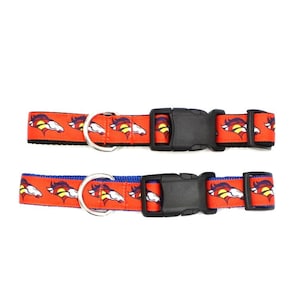 Cat or Kitten Collar Denver Broncos Inspired Themed Ribbon Etsy