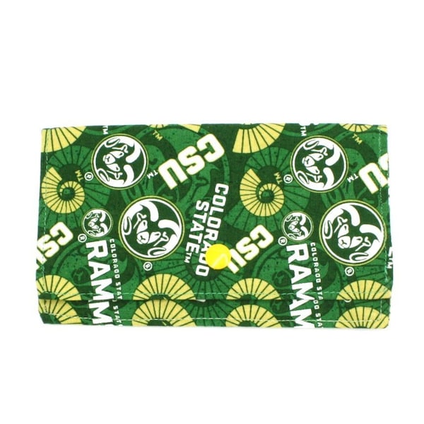 CSU Rams Inspired Snap Pouch/CSU Rams Inspired Wallet/Rams/csu Gift/NCAA Gifts/Colorado Football Items/Coupon Holder/Colorado Sports Gift