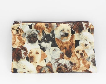 Zipper Pouch/Dog Breeds Zipper Pouch/Dog Lovers Gift/Coupon Holder/Phone case/Cosmetic Bag/Dog Accessory Bag/Dog Treat Bag/Sewing Bag