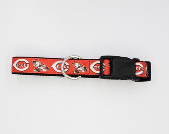 Cincinnati Reds Inspired dog collar/leash sets,Baseball dog collar, MLB Collars, Dog Collar, Sports Team Dog collar,Pet items, Pet collars