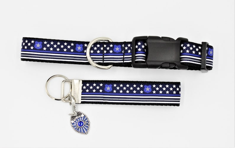 Thin Blue Line Dog Collar Police Dog Collar Police K9 Etsy