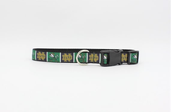 Notre Dame Inspired Dog Collar leash Sets notre Dame Dog Collar fighting Irish Inspired Dog Collar ncaa Inspired Dog Collar pet Collars Etsy