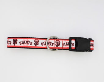 SF Giants Inspired dog collar/leash sets,Baseball dog collar,San Francisco Giants Dog Collar,Team Dog collar, Pet collars, MLB Collars,