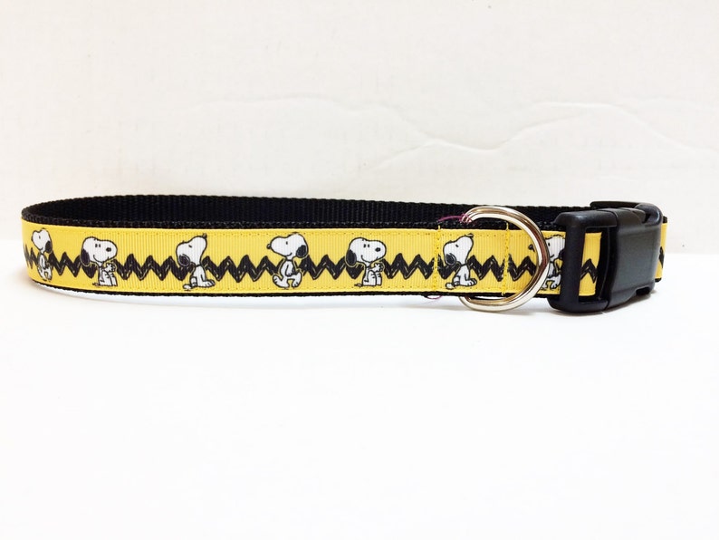 Snoopy dog collar/leash sets Snoopy dog collar Charlie Brown Etsy