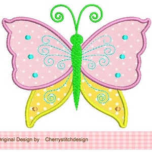 Embroidery Butterfly Machine Embroidery Applique SPR38