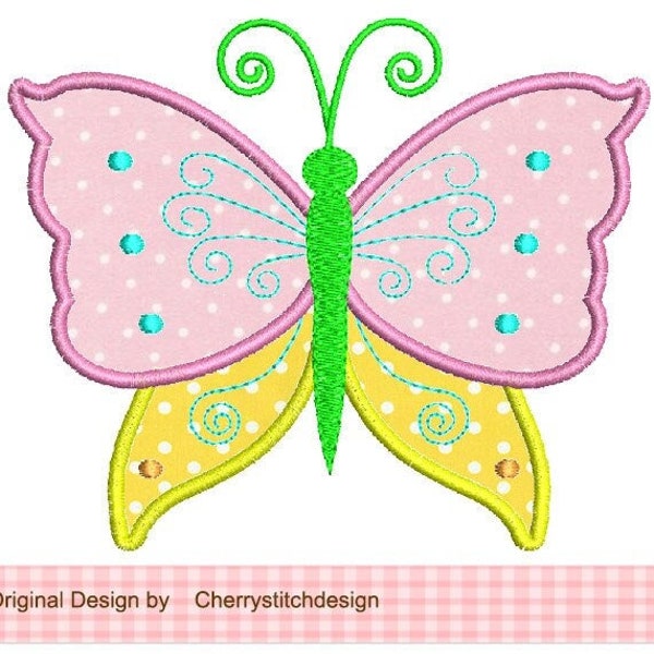 Embroidery Butterfly Machine Embroidery Applique SPR38