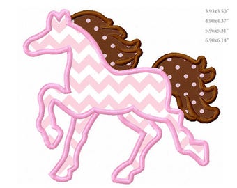 Embroidery Design Horse Silhouette Machine Embroidery Applique Design