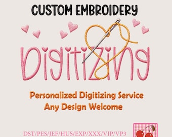 Custom Embroidery Patterns | Personalized Digitizing Service | Any Design Welcome