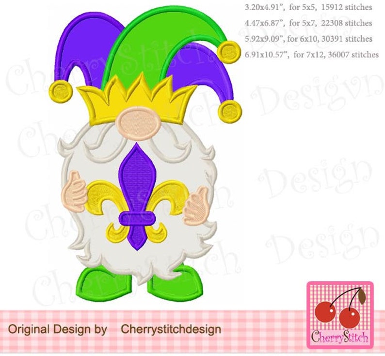 mardi gras gnome background