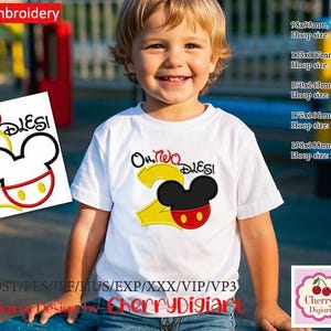 Oh Toodles Applique Mickey Inspired for Birthday Creations