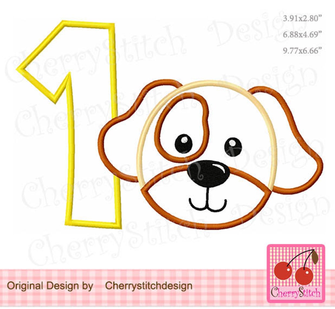 Puppy Number 1 Dog Number 1 Birthday Number 1 Machine Etsy