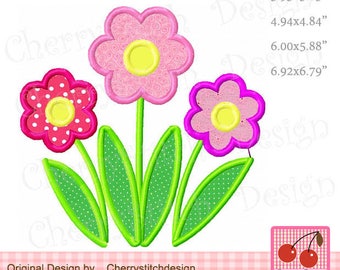 Flowers Spring flowers Machine Embroidery Applique Design SPRING14