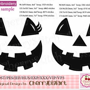 Halloween Ghost Face for boys and girls, Ghost Machine embroidery applique