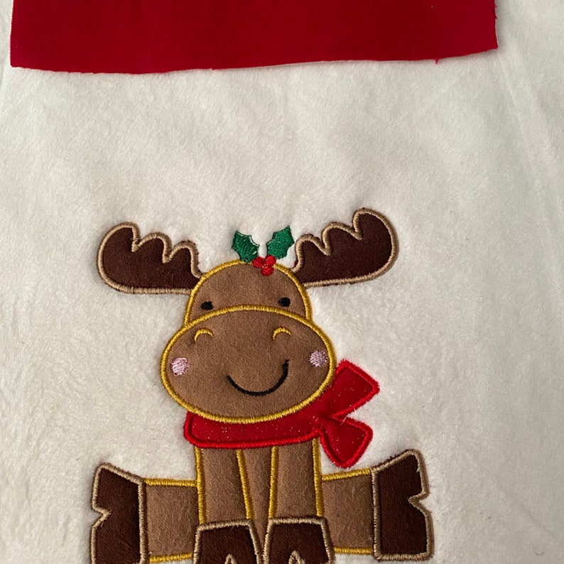 Christmas reindeer machine jessecmault applique design ch0059  etsy