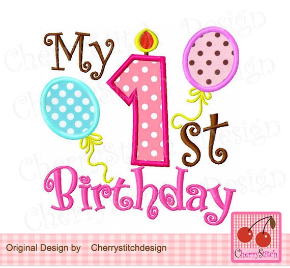 My 1st Birthdaycandle Number 11st Birthdaymy First Birthday Etsy