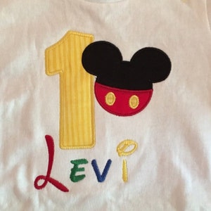 Embroidery Mickey Machine Embroidery Applique Design image 10