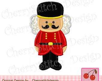 Nutcracker Christmas Machine Embroidery Applique Design