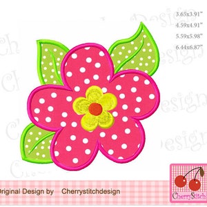 Flower Machine Embroidery Applique SUM30