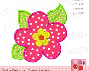 Flower Machine Embroidery Applique SUM30