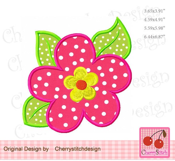 Flower Machine Embroidery Applique SUM30 for 4x4 5x7 6x10 Etsy