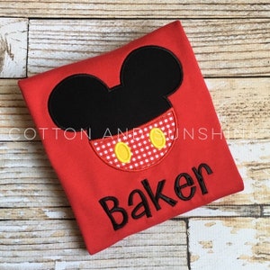 Embroidery Mickey Machine Embroidery Applique Design image 6