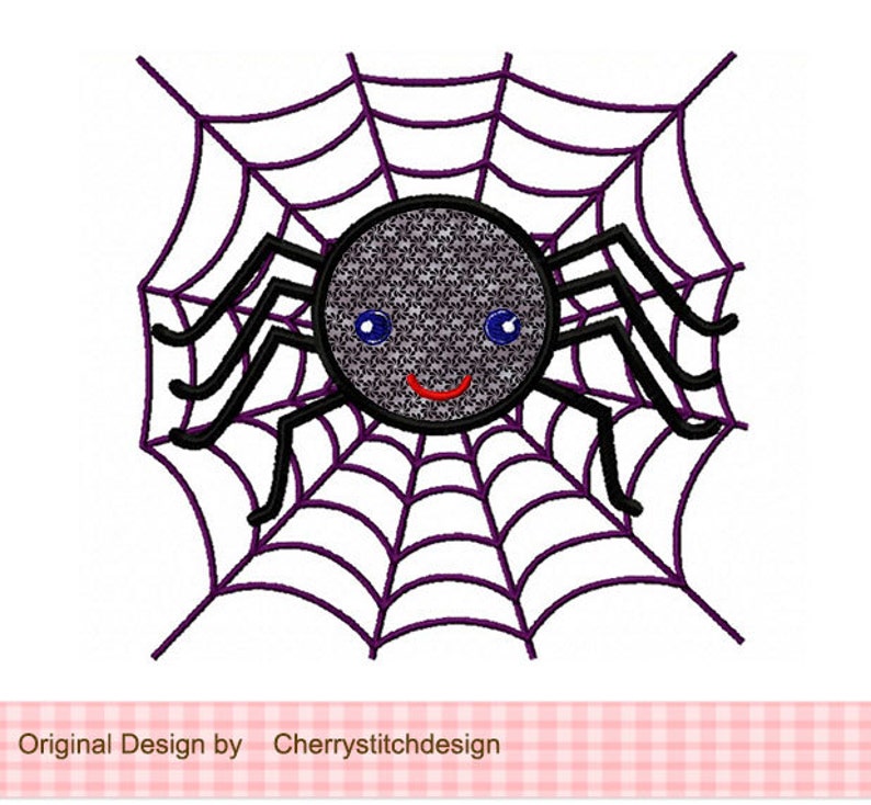 Spider and the Spider  Digital Applique 4x4 5x7 6x10 Etsy