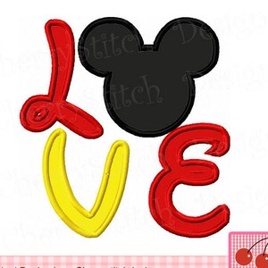 Aplikacja do haftu maszynowego LOVE Mickey Mouese MM0058