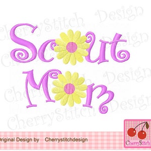 Scout Mom Machine Embroidery Design