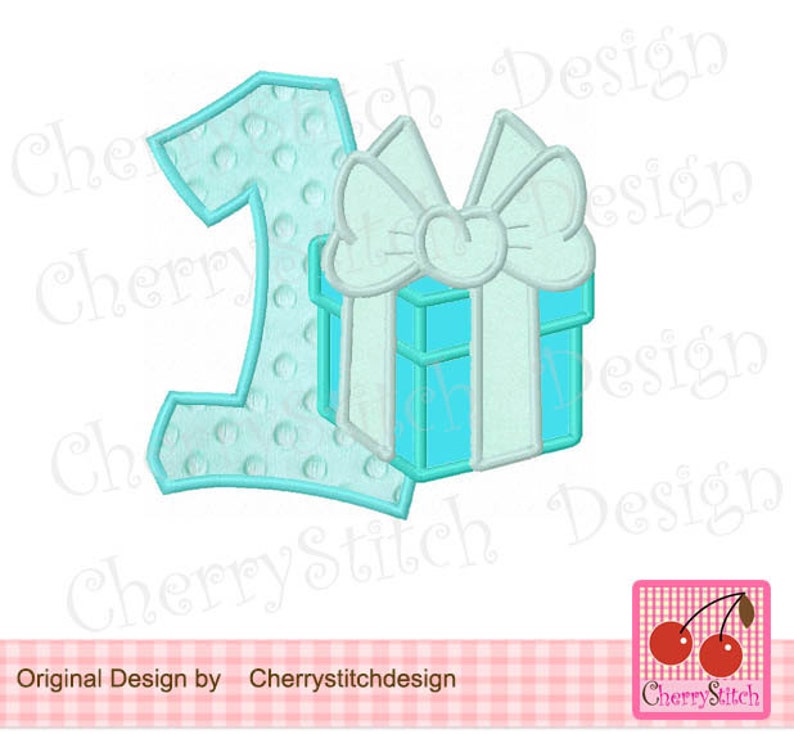 Birthday Number 1 With Blue Gift Boxmy First Birthday - Etsy