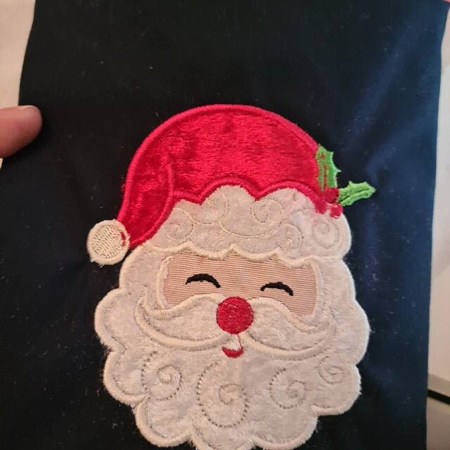 Christmas Santa Claus Face Machine Embroidery Applique CH0163 - Etsy ...