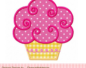 Embroidery design Cupcake Machine Embroidery  Applique