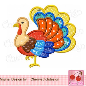 Thanksgiving Turkey Applique, Machine Embroidery Design, thanksgiving turkey pattern for shirt