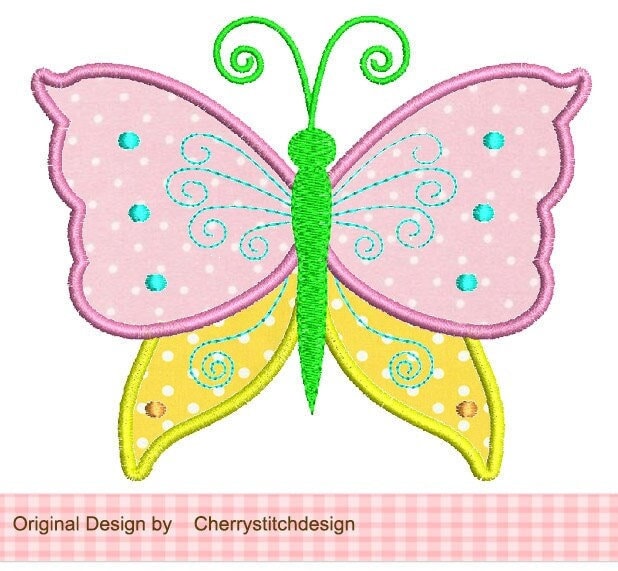 Embroidery Butterfly Machine Embroidery Applique