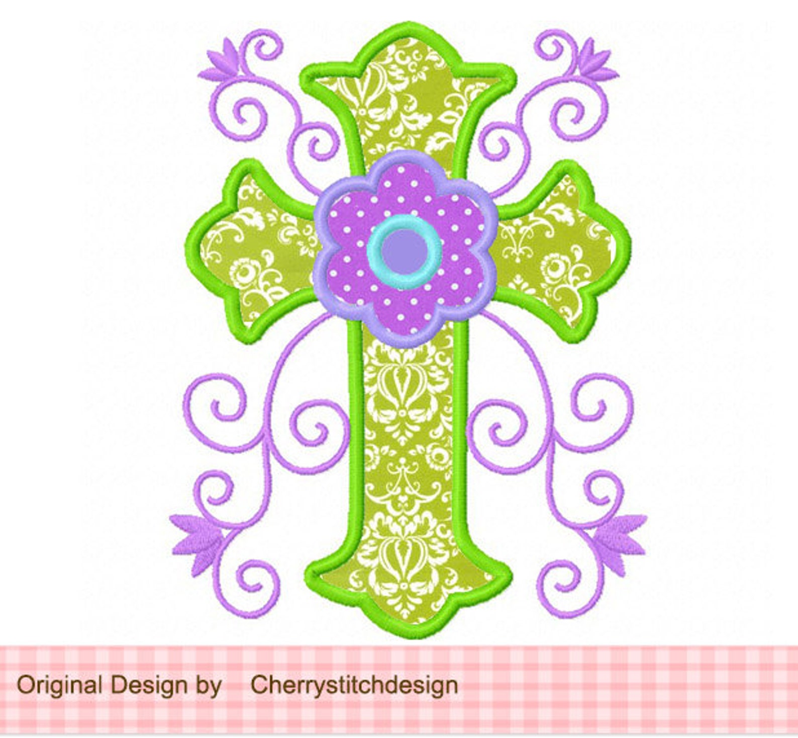 Cross flowers cross machine embroidery applique design 4x4  etsy Cross flowers cross machine embroidery applique design 4x4  etsy