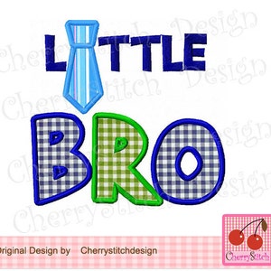Little Bro Machine Embroidery Applique Design -4x4 5x5 6x6&quot;