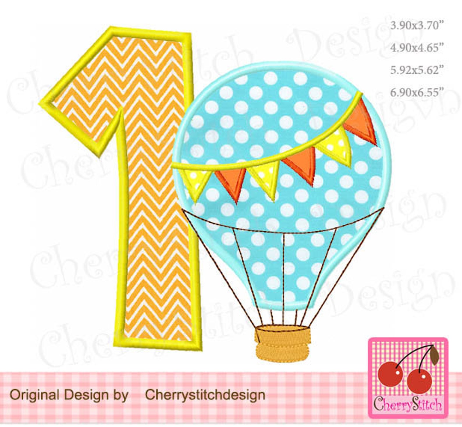 Hot Air Balloon Number 1 Birthday Number 1 Summer Machine - Etsy