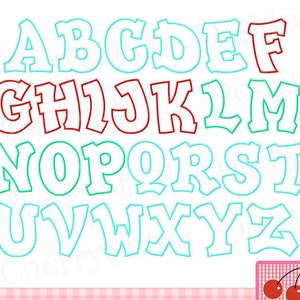 Embroidery Design Alphabet Letters A-Z Monogram Embroidery Applique Design-4x4 5x5 6x6 inch
