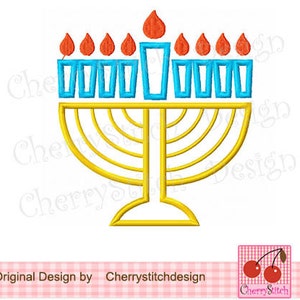 Embroidery design Hanukkah Embroidery Appliqque 4x4 5x5 6x6 Hanukkah 03 image 2