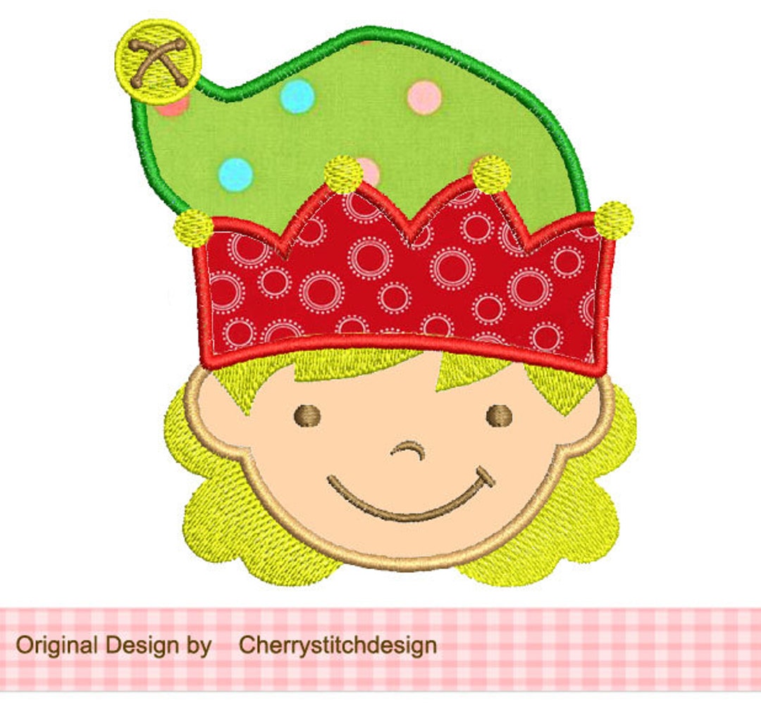 Christmas Lil Girl Elf Machine Embroidery Applique Design - Etsy