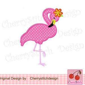 Flamingo Máquina Bordado Aplique -4x4 5x5 6x6"