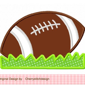 Football Machine Embroidery Applique Design-4x4 5x5 6x6"